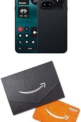 Nothing Phone (4a) Pro Cell Phone 2026 (Black, 8+128GB) with 6.83" 144Hz AMOLED Display, Triple-Lens Camera & Amazon.com Gift Card Bundle : Cell Phones & Accessories