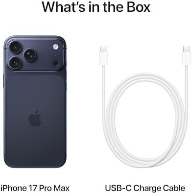 Apple iPhone 17 Pro Max 1 TB 6.9-inch Display with ProMotion, A19 Pro Chip, Best Battery Life in Any iPhone Ever, Pro Fusion Camera System, Center Stage Front Camera; Deep Blue: Buy Online at Best Price in UAE