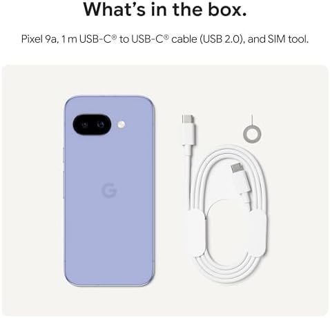 Google Pixel 9a with Gemini - Unlocked Android Smartphone with Incredible Camera and AI Photo Editing, All-Day Battery, and Powerful Security - Obsidian - 128 GB : Cell Phones & Accessories