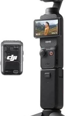 DJI Osmo Pocket 3 Creator Combo, 1'' CMOS, 4K Resolution/120fps Vlog Camera, 3-Axis Stabilization, Face/Object Tracking, Mic Included for Clear Sound, Digital Camera for YouTube : Electronics