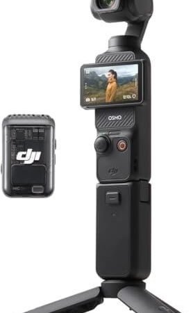 DJI Osmo Pocket 3 Creator Combo, 1'' CMOS, 4K Resolution/120fps Vlog Camera, 3-Axis Stabilization, Face/Object Tracking, Mic Included for Clear Sound, Digital Camera for YouTube : Electronics