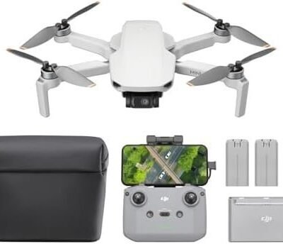 DJI Mini 4K Fly More Combo, Drone with 4K UHD Camera for Adults, Under 249 g, 3-Axis Gimbal Stabilization, 10km Video Transmission, Auto Return, 3 Batteries for 93-Min Max Flight Time, QuickShots : Toys & Games