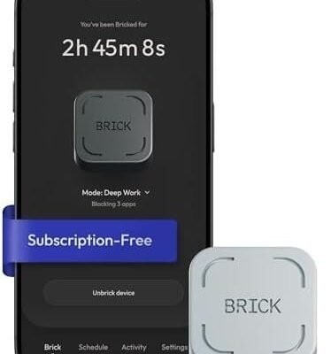 The Brick Phone Access Blocker Device - Subscription-Free Phone Lock, Limits Smartphone Access, Reduces Screen Time & Improves Focus - High-Grade Magnet & Anti-Slip Silicone : Cell Phones & Accessories