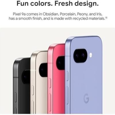 Google Pixel 9a with Gemini - Unlocked Android Smartphone with Incredible Camera and AI Photo Editing, All-Day Battery, and Powerful Security - Obsidian - 128 GB : Cell Phones & Accessories