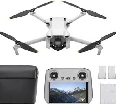 DJI Mini 3 Fly More Combo (DJI RC), Drones with Camera for Adults 4K, 3 Batteries for 114-min Flight Time, Vertical Shooting, 32800ft (10km) Video Transmission, Lightweight Mini Drone for Beginners : Toys & Games