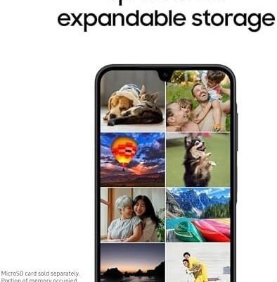 Samsung Galaxy A17 5G Smart Phone, 128GB, Large AMOLED, High-Res Camera, Durable Design, Super Fast Charging, Expandable Storage, Circle to Search, 2025, US 1 Yr Manufacturer Warranty, Black : Cell Phones & Accessories