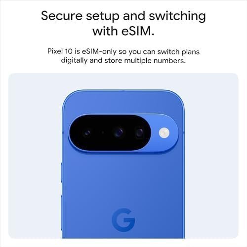 Google Pixel 10 - Unlocked Android Smartphone - Gemini AI Assistant - Advanced Triple Rear Camera, Fast-Charging 24+ Hour Battery, and 6.3" Actua Display - Obsidian - 128 GB (2025 Model) : Electronics