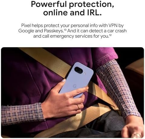 Google Pixel 9a with Gemini - Unlocked Android Smartphone with Incredible Camera and AI Photo Editing, All-Day Battery, and Powerful Security - Obsidian - 128 GB : Cell Phones & Accessories