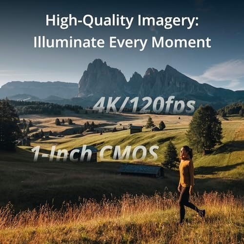 DJI Osmo Pocket 3 Creator Combo, 1'' CMOS, 4K Resolution/120fps Vlog Camera, 3-Axis Stabilization, Face/Object Tracking, Mic Included for Clear Sound, Digital Camera for YouTube : Electronics